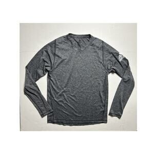 Adidas T-Shirt Freelift Gray Longsleeve Activewear Men Size Medium